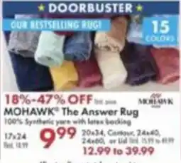 Boscov's Mohawk the answer rug offer