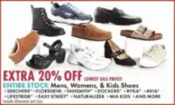 Boscov's Entire Stock Mens, Womens, & Kids Shoes offer