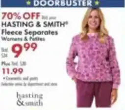 Boscov's Hasting & Smith Fleece Separates offer