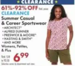 Boscov's Summer Casual & Career Sportswear offer