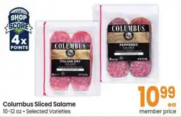 Safeway Columbus Sliced Salame offer