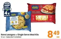 Safeway Rana Lasagna or Single Serve Meal Kits offer