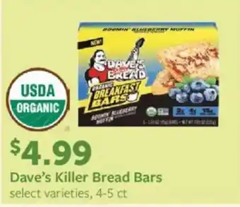 Fareway Dave's killer bread bars offer