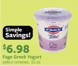 Fareway Fage Greek Yogurt offer