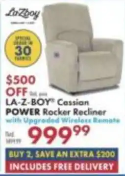 Boscov's La-Z-Boy Cassian Power Rocker Recliner offer