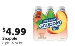 Fareway Snapple peach tea offer