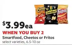 Fareway Smartfood, Cheetos or Fritos offer