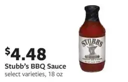 Fareway Stubb's BBQ Sauce offer