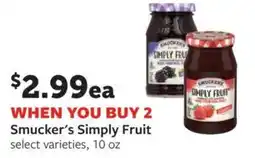 Fareway Smucker's Simply Fruit offer