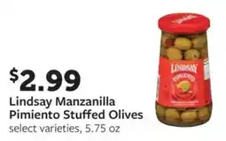 Fareway Lindsay Manzanilla Pimiento Stuffed Olives offer