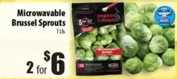 Times Supermarkets Season & Steam Microwavable Brussels Sprouts offer