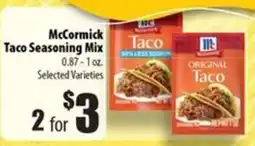 Times Supermarkets McCormick Taco Seasoning Mix offer