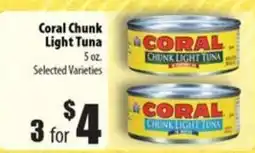Times Supermarkets Coral chunk light tuna offer