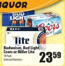 Times Supermarkets Budweiser, Bud Light, Coors or Miller Lite offer