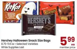 Safeway Hershey Halloween Snack Size Bags offer