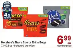 Safeway Hershey's Share Size or Thins Bags offer