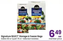 Safeway Signature SELECT Storage & Freezer Bags offer