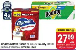 Safeway Charmin Bath Tissue or Bounty offer