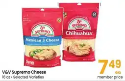 Safeway V&V Supremo Cheese offer