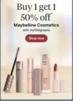 Walgreens Maybelline Cosmetics offer