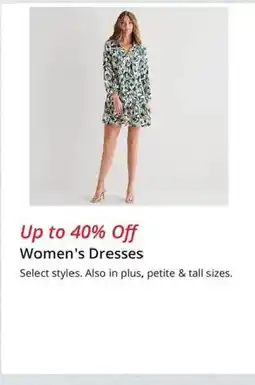 JC Penney Women's Dresses offer