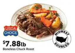 Fareway Usda choice boneless chuck roast offer