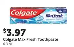 Fareway Colgate max fresh toothpaste offer
