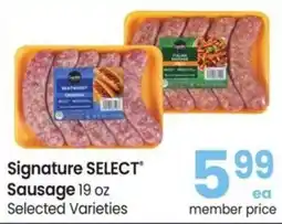 Safeway Signature Select Sausage offer
