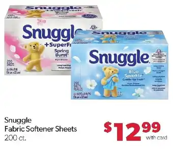 Snuggle Fabric Softener Sheets