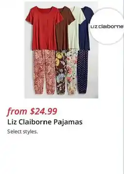 JC Penney Liz Claiborne Pajamas offer