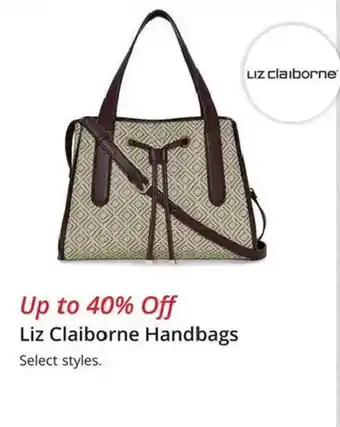 JC Penney Liz Claiborne Handbags offer