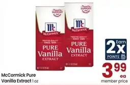 Safeway McCormick Pure Vanilla Extract offer