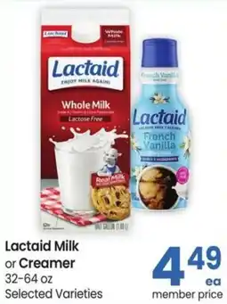 Safeway Lactaid Milk or Creamer offer