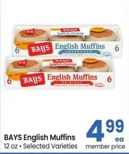Safeway Bays English Muffins offer