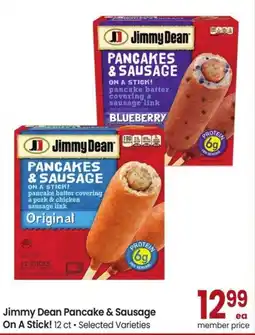 Safeway Jimmy Dean Pancake & Sausage On A Stick offer