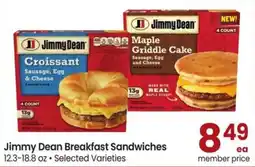 Safeway Jimmy Dean Breakfast Sandwiches offer
