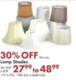 Boscov's Lamp Shades offer
