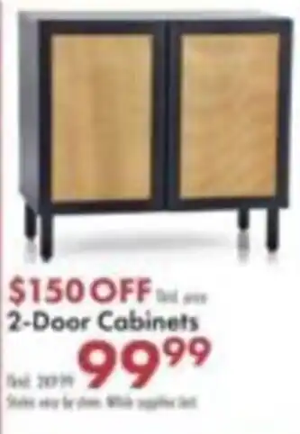 Boscov's 2-Door Cabinets offer