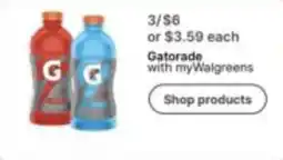 Walgreens Gatorade offer