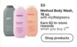 Walgreens Method Body Wash offer