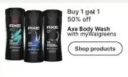 Walgreens Axe Body Wash offer
