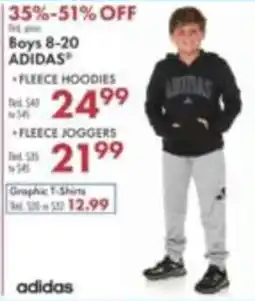 Boscov's Adidas fleece hoodies offer