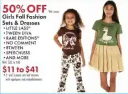 Boscov's Girls Fall Fashion Sets & Dresses offer
