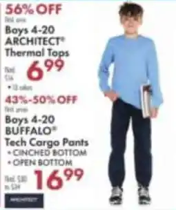 Boscov's Architect thermal tops offer