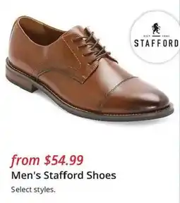 JC Penney Men's Stafford Shoes offer
