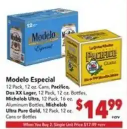 Vallarta Supermarkets Modelo Especial offer