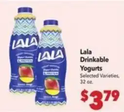 Vallarta Supermarkets Lala Drinkable Yogurts offer