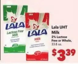 Vallarta Supermarkets Lala UHT Milk offer