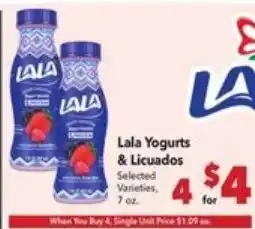 Vallarta Supermarkets Lala Yogurts & Licuados offer