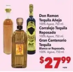 Vallarta Supermarkets Don Ramon Tequila offer